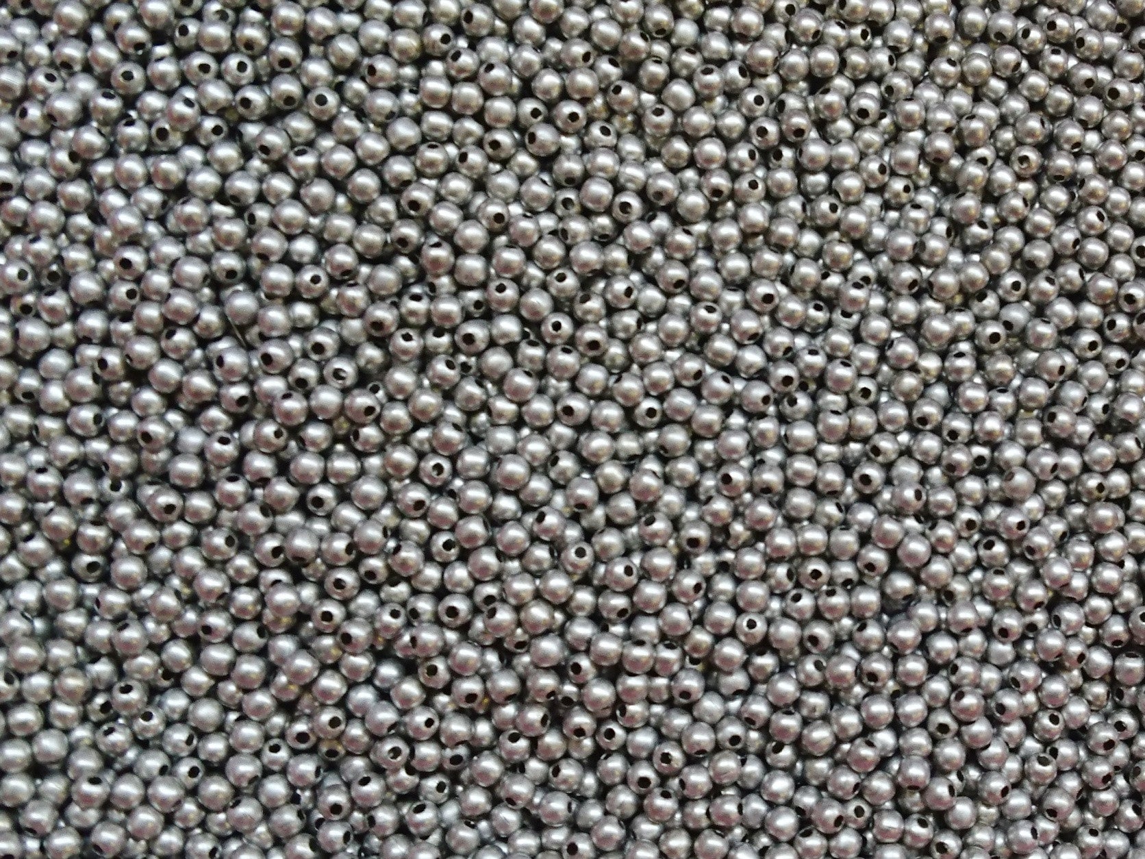 Brass Bead, 2.4mm, Round, 288 Pieces Per Pack - amakeit bead 天富