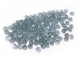 雙尖水晶玻璃, 3mm, 淺墨藍, 144粒